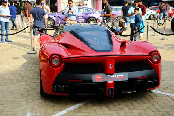 Dubai Uae November Ferrari Laferrari Sportscar Dubai Motor Show 2019 Stock Kép