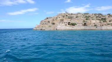 Yunanistan 'ın Girit kentindeki Spinalonga Adası' ndaki kale
