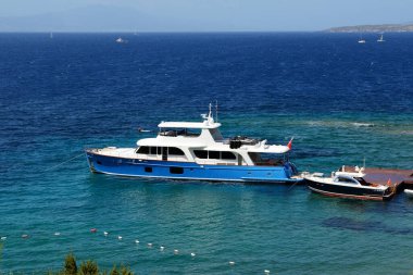 rekreasyon yat iskelede Türk resort, bodrum, Türkiye