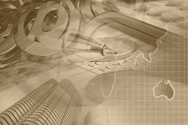 iş geçmişi grafik, cetvel, kalem ve harita.