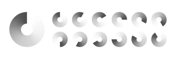 Circular Loading Buffering Icons Vector Video Ready Animation Gif Alle — Stockvektor