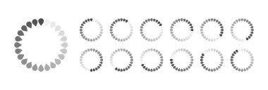 Çembersel Yükleme Simgesi Vektör Videosu Animasyona Hazır Tüm Anahtar Çerçeveleri Bağlantı Önyükleme Önyükleyicisi İndirme Simgesi Kolay Renk Değiştirme