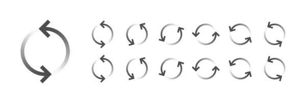 Circular Loading Buffering Icons Vector Video Ready Animation Gif Minden — Stock Vector