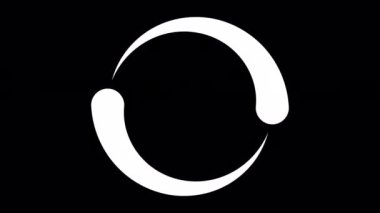 Daire Yükleniyor, Video. Şeffaf Arkaplanda Animasyon Simgesi Yükleniyor. İndirme Süreci, Önyükleyici Pnimation Web Tasarım Şablonu, Arayüz Tamponlama. Alfa Kanalı ile Kusursuz Döngü Canlandırması 4K