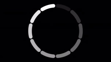 Daire Yükleniyor, Video. Şeffaf Arkaplanda Animasyon Simgesi Yükleniyor. İndirme Süreci, Önyükleyici Pnimation Web Tasarım Şablonu, Arayüz Tamponlama. Alfa Kanalı ile Kusursuz Döngü Canlandırması 4K