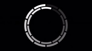 Daire Yükleniyor, Video. Şeffaf Arkaplanda Animasyon Simgesi Yükleniyor. İndirme Süreci, Önyükleyici Pnimation Web Tasarım Şablonu, Arayüz Tamponlama. Alfa Kanalı ile Kusursuz Döngü Canlandırması 4K