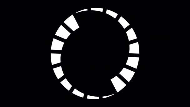 Laddar Cirkeln Video Laddar Animationsikon Transparent Bakgrund Ladda Ner Progress — Stockvideo