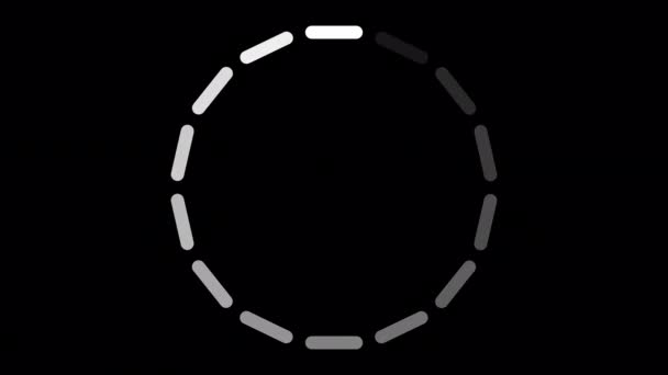Завантаження Кола Відео Завантаження Анімації Прозорому Фоні Download Progress Preloader — стокове відео