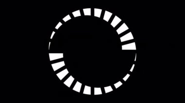 Loading Circle, Video. Loading Animation Icon on Transparent Background. Download Progress, Preloader Animation Web Design Template, Interface Buffering. Seamless Loop Animation 4K with Alpha Channel