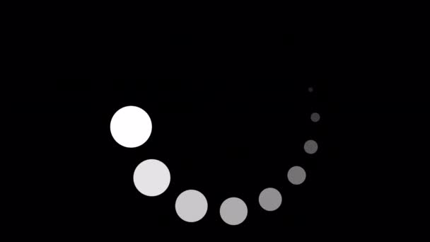 Loading Circle Video Loading Animation Icon Transparent Background Download Progress — 图库视频影像
