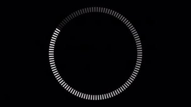 Loading Circle, Video. Loading Animation Icon on Transparent Background. Download Progress, Preloader Animation Web Design Template, Interface Buffering. Seamless Loop Animation 4K with Alpha Channel