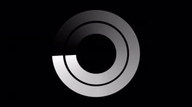 Loading Circle, Video. Loading Animation Icon on Transparent Background. Download Progress, Preloader Animation Web Design Template, Interface Buffering. Seamless Loop Animation 4K with Alpha Channel