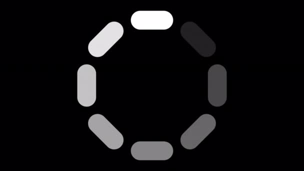 Loading Circle Video Loading Animation Icon Transparent Background Download Progress — Stok video