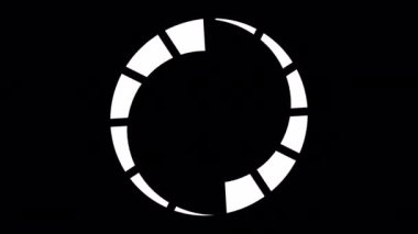 Loading Circle, Video. Loading Animation Icon on Transparent Background. Download Progress, Preloader Animation Web Design Template, Interface Buffering. Seamless Loop Animation 4K with Alpha Channel