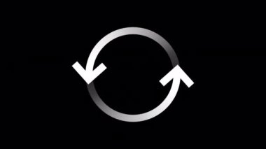 Loading Circle, Video. Loading Animation Icon on Transparent Background. Download Progress, Preloader Animation Web Design Template, Interface Buffering. Seamless Loop Animation 4K with Alpha Channel