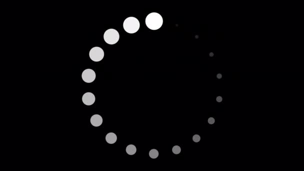 Loading Circle Video Loading Animation Icon Transparent Background Download Progress — Vídeo de stock