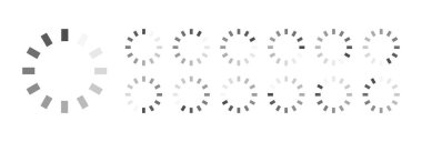 Çembersel Yükleme Simgesi Vektör Videosu Animasyona Hazır Tüm Anahtar Çerçeveleri Bağlantı Önyükleme Önyükleyicisi İndirme Simgesi Kolay Renk Değiştirme