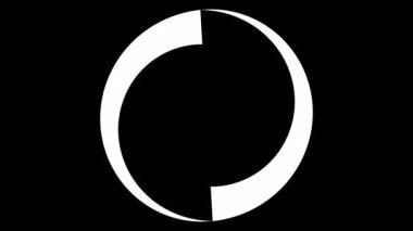 Loading Circle, Video. Loading Animation Icon on Transparent Background. Download Progress, Preloader Animation Web Design Template, Interface Buffering. Seamless Loop Animation 4K with Alpha Channel