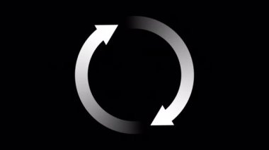 Loading Circle, Video. Loading Animation Icon on Transparent Background. Download Progress, Preloader Animation Web Design Template, Interface Buffering. Seamless Loop Animation 4K with Alpha Channel