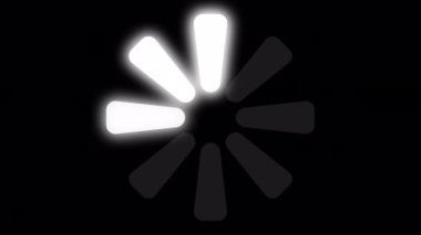 Loading Circle, Video. Loading Animation Icon on Transparent Background. Download Progress, Preloader Animation Web Design Template, Interface Buffering. Seamless Loop Animation 4K with Alpha Channel