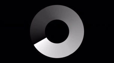 Loading Circle, Video. Loading Animation Icon on Transparent Background. Download Progress, Preloader Animation Web Design Template, Interface Buffering. Seamless Loop Animation 4K with Alpha Channel