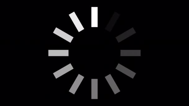Loading Circle Video Loading Animation Icon Transparent Background Download Progress — Stockvideo