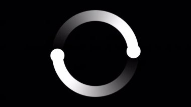 Loading Circle, Video. Loading Animation Icon on Transparent Background. Download Progress, Preloader Animation Web Design Template, Interface Buffering. Seamless Loop Animation 4K with Alpha Channel