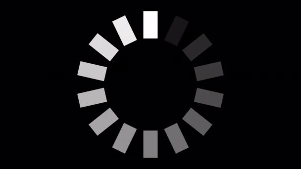Loading Circle Video Loading Animation Icon Transparent Background Download Progress — Stock videók