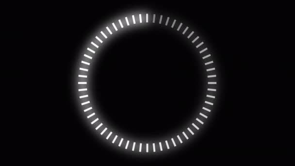 Φόρτωση Κύκλου Βίντεο Λάμψη Φόρτωση Κινούμενων Σχεδίων Διαφανές Φόντο Λήψη — Αρχείο Βίντεο