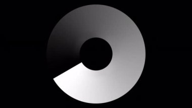 Loading Circle, Video. Loading Animation Icon on Transparent Background. Download Progress, Preloader Animation Web Design Template, Interface Buffering. Seamless Loop Animation 4K with Alpha Channel