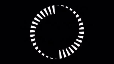 Loading Circle, Video. Loading Animation Icon on Transparent Background. Download Progress, Preloader Animation Web Design Template, Interface Buffering. Seamless Loop Animation 4K with Alpha Channel