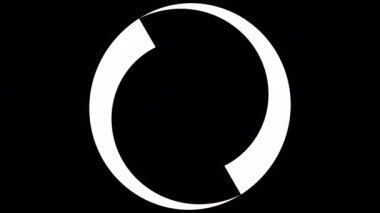 Loading Circle, Video. Loading Animation Icon on Transparent Background. Download Progress, Preloader Animation Web Design Template, Interface Buffering. Seamless Loop Animation 4K with Alpha Channel