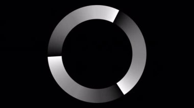 Loading Circle, Video. Loading Animation Icon on Transparent Background. Download Progress, Preloader Animation Web Design Template, Interface Buffering. Seamless Loop Animation 4K with Alpha Channel