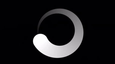 Loading Circle, Video. Loading Animation Icon on Transparent Background. Download Progress, Preloader Animation Web Design Template, Interface Buffering. Seamless Loop Animation 4K with Alpha Channel
