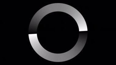Loading Circle, Video. Loading Animation Icon on Transparent Background. Download Progress, Preloader Animation Web Design Template, Interface Buffering. Seamless Loop Animation 4K with Alpha Channel