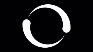 Loading Circle, Video. Loading Animation Icon on Transparent Background. Download Progress, Preloader Animation Web Design Template, Interface Buffering. Seamless Loop Animation 4K with Alpha Channel