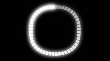 Loading Circle Video with Glow. Loading Animation on Transparent Background. Download Progress, Preloader Animation Web Design Template. Seamless Loop Animation 4K with Alpha Channel