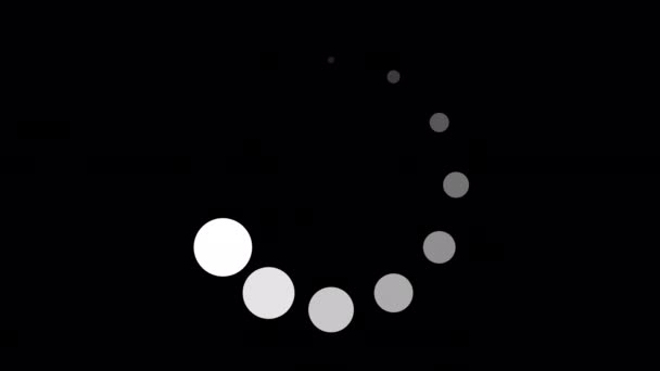 Цикл Загрузки Видео Загрузка Значка Animation Заднем Плане Progress Шаблон — стоковое видео
