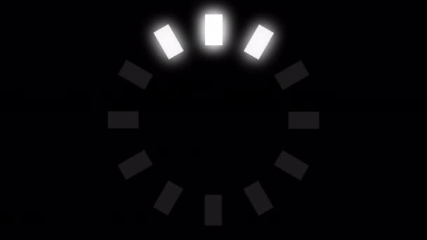 Loading Circle Video Glow Loading Animation Transparent Background Download Progress — Stockvideo