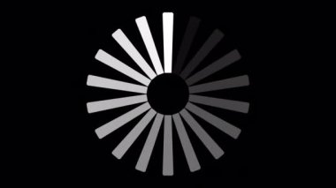 Loading Circle, Video. Loading Animation Icon on Transparent Background. Download Progress, Preloader Animation Web Design Template, Interface Buffering. Seamless Loop Animation 4K with Alpha Channel