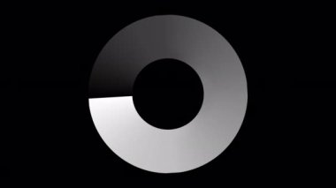 Loading Circle, Video. Loading Animation Icon on Transparent Background. Download Progress, Preloader Animation Web Design Template, Interface Buffering. Seamless Loop Animation 4K with Alpha Channel