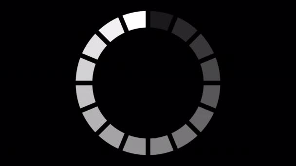 Loading Circle Video Loading Animation Icon Transparent Background Download Progress — Αρχείο Βίντεο