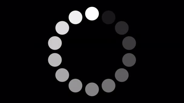 Loading Circle Video Loading Animation Icon Transparent Background Download Progress — Vídeo de Stock