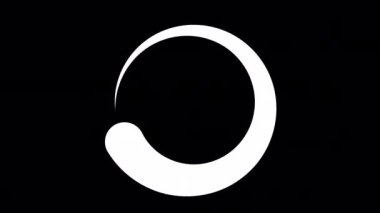 Loading Circle, Video. Loading Animation Icon on Transparent Background. Download Progress, Preloader Animation Web Design Template, Interface Buffering. Seamless Loop Animation 4K with Alpha Channel