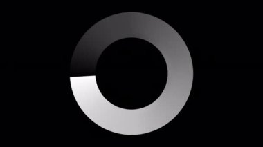 Loading Circle, Video. Loading Animation Icon on Transparent Background. Download Progress, Preloader Animation Web Design Template, Interface Buffering. Seamless Loop Animation 4K with Alpha Channel
