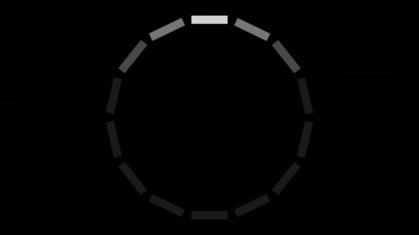 Loading Circle Video Loading Animation Icon Transparent Background Download Progress — Wideo stockowe