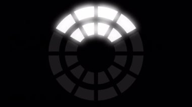 Loading Circle Video with Glow. Loading Animation on Transparent Background. Download Progress, Preloader Animation Web Design Template. Seamless Loop Animation 4K with Alpha Channel