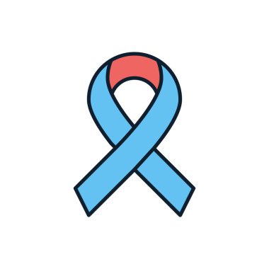Hiv Ribbon, Kanser Kavramsal Vektör Simgesi. AIDS 'i bırak. Farkındalık kurdelesi. Bilinç kurdelesi. Beyaz Arka plan 'da izole edilmiş. Düzenlenebilir EPS dosyası. Vektör illüstrasyonu
