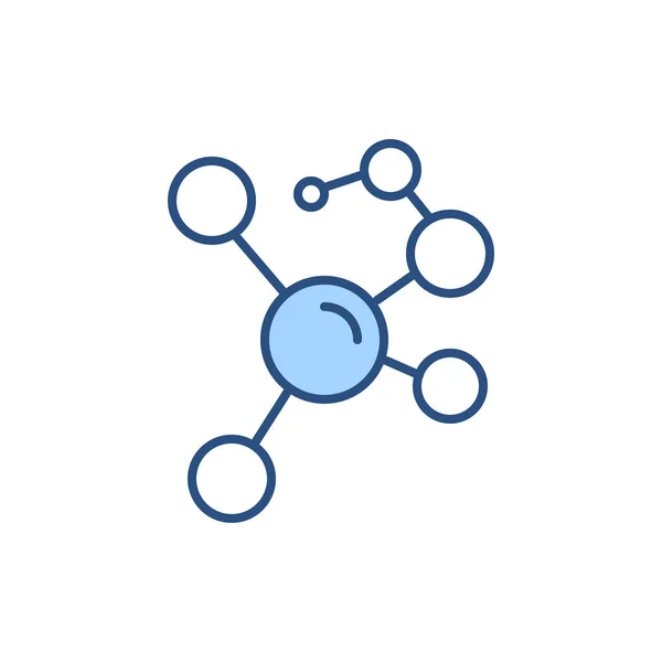Ikona Vektorové Čáry Související Molekulou Izolované Bílém Pozadí Vektorová Ilustrace — Stockový vektor