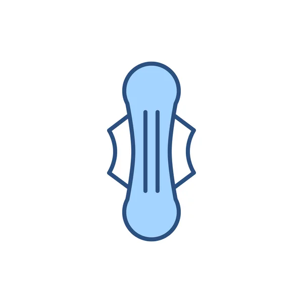 Значок Векторной Линии Гигиенической Прокладки Изолированный Белом Фоне Векторная Иллюстрация — стоковый вектор